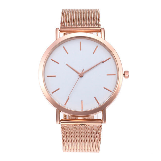 Fashion Women Watches Simple Romantic Rose Gold Strap Watch Women's Wrist Watch Ladies watch relogio feminino zegarek damski