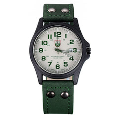 Vintage Classic Watches Mens Daily Waterproof Date Leather Strap Sport Quartz Army Watch Casual wristwatches Relogio Masculino