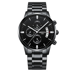 NIBOSI Relogio Masculino Watch Men Gold And Black Mens Watches Top Brand Luxury Sports Watches 2019 Reloj Hombre Waterproof