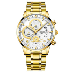 NIBOSI Relogio Masculino Watch Men Gold And Black Mens Watches Top Brand Luxury Sports Watches 2019 Reloj Hombre Waterproof