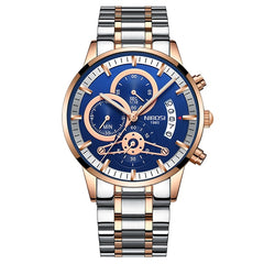 NIBOSI Relogio Masculino Watch Men Gold And Black Mens Watches Top Brand Luxury Sports Watches 2019 Reloj Hombre Waterproof